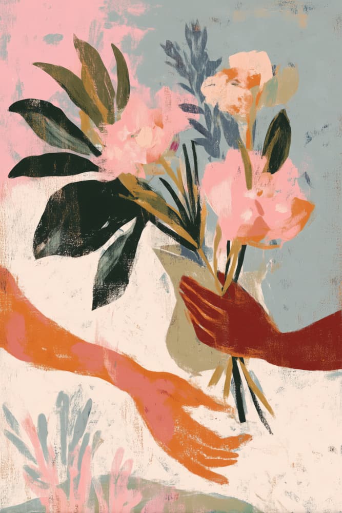 Flowersforyou by Treechild — canvas wall art