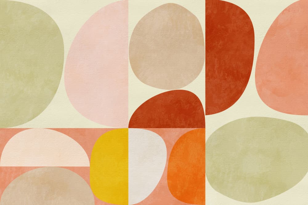 Pastel Geometry by Ana Rut Bre — canvas wall art