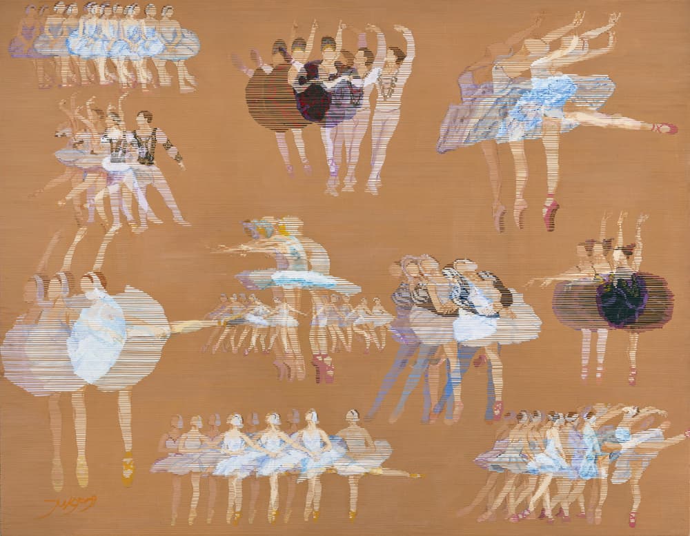 Graceful Ballet Movement by Jukyong Park — canvas wall art