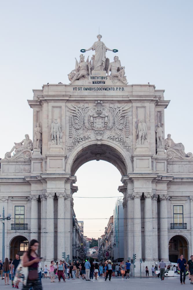 Lisbon Archway Evening by Aimee Giles — canvas wall art