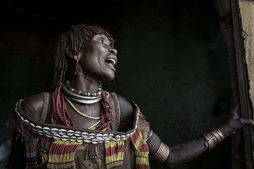Expressive Tribal Woman by Elena Molina — canvas wall art