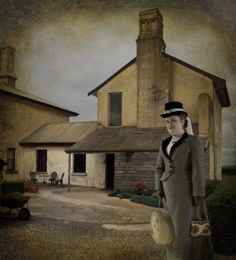 Vintage Lady at Home by Mel Brackstone — canvas wall art