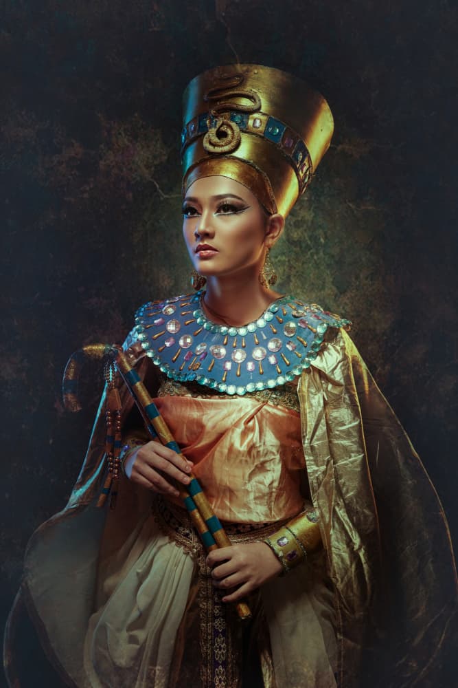Egyptian Queen in Gold by Ajar Setiadi — canvas wall art