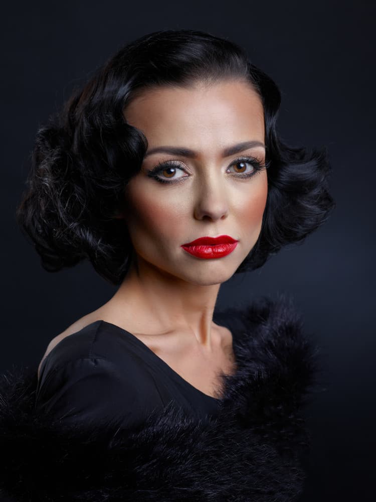 Vintage Glamour Portrait by Gerhard Beer — canvas wall art
