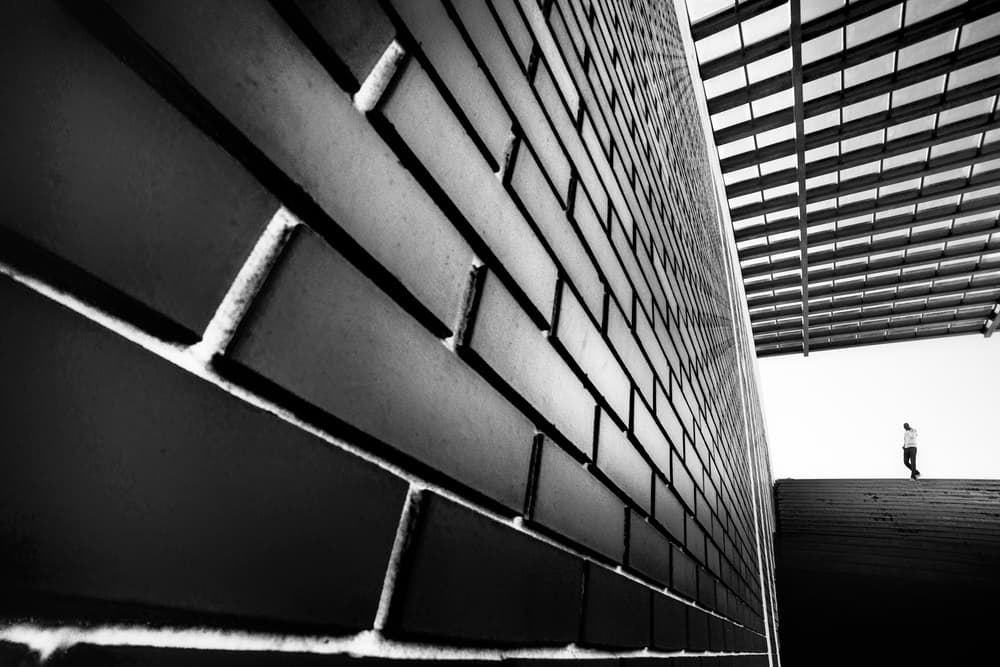 Urban Lines Solitude by Paulo Abrantes — canvas wall art