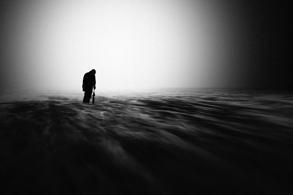 Solitary Figure in Mist by Hari Sulistiawan — canvas wall art
