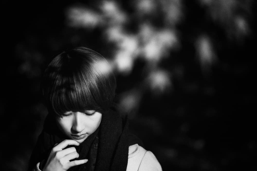 Pensive Young Woman by Nobu Ishijima — canvas wall art