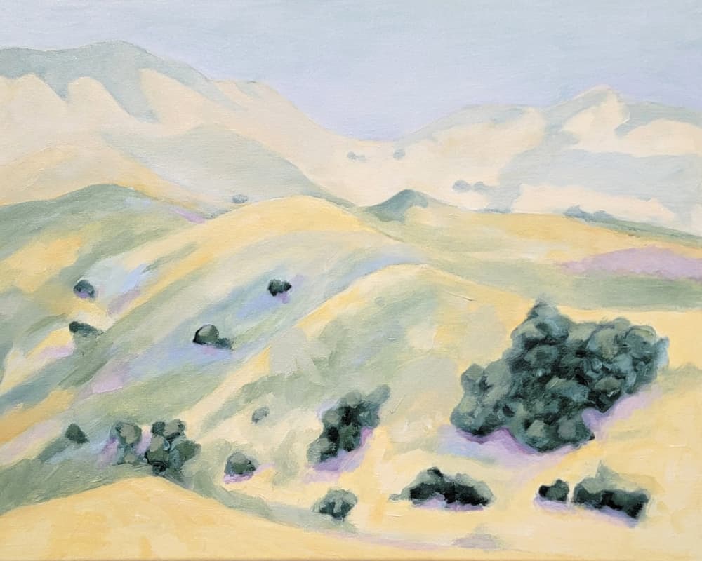 Serene Rolling Hills by Claire Whitehead — canvas wall art