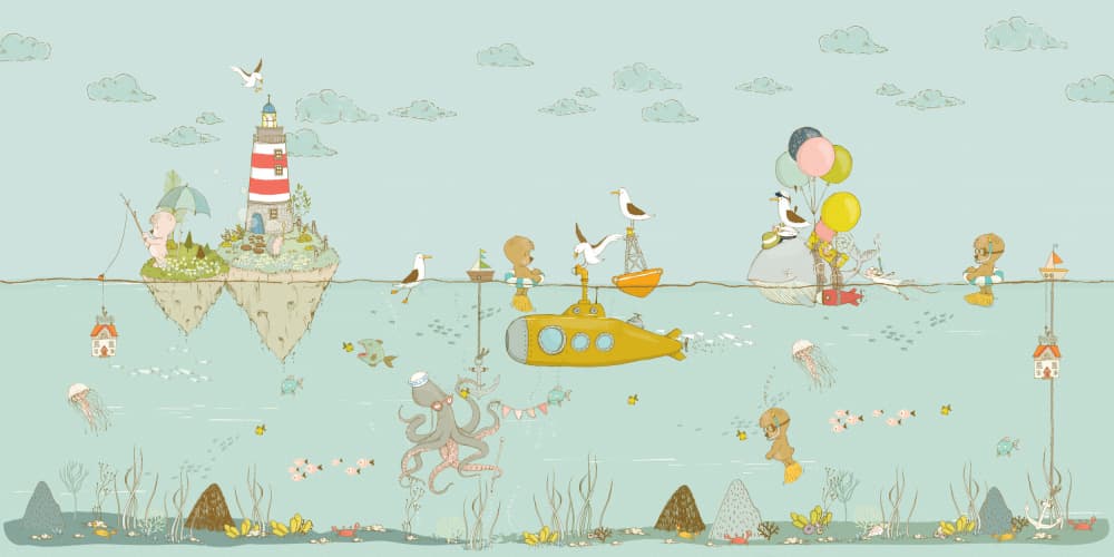 Floating Island Ocean Dream by Sue Skellern — canvas wall art