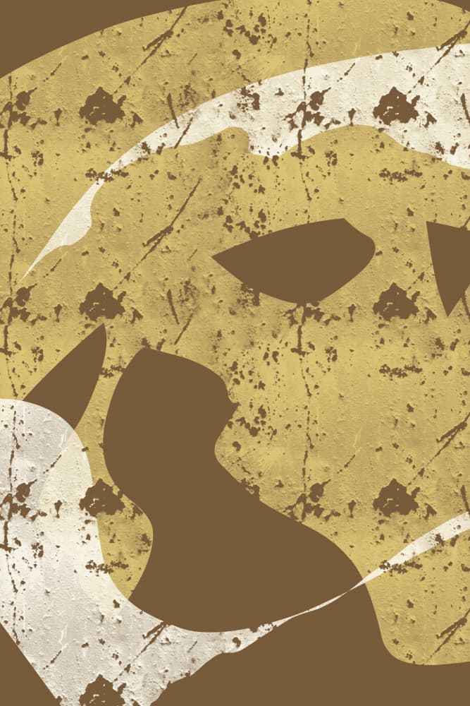 Distressed Golden Flow by Yuli Saputra — canvas wall art
