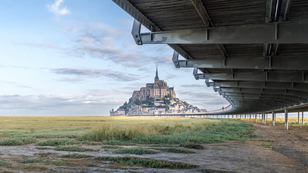 Mont Saint Michel Pathway by Els Keurlinckx — canvas wall art