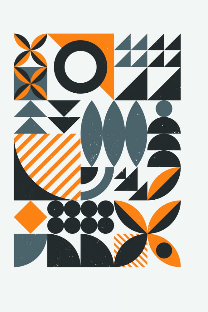 Modern Geometric Shapes by jay stanley — canvas wall art