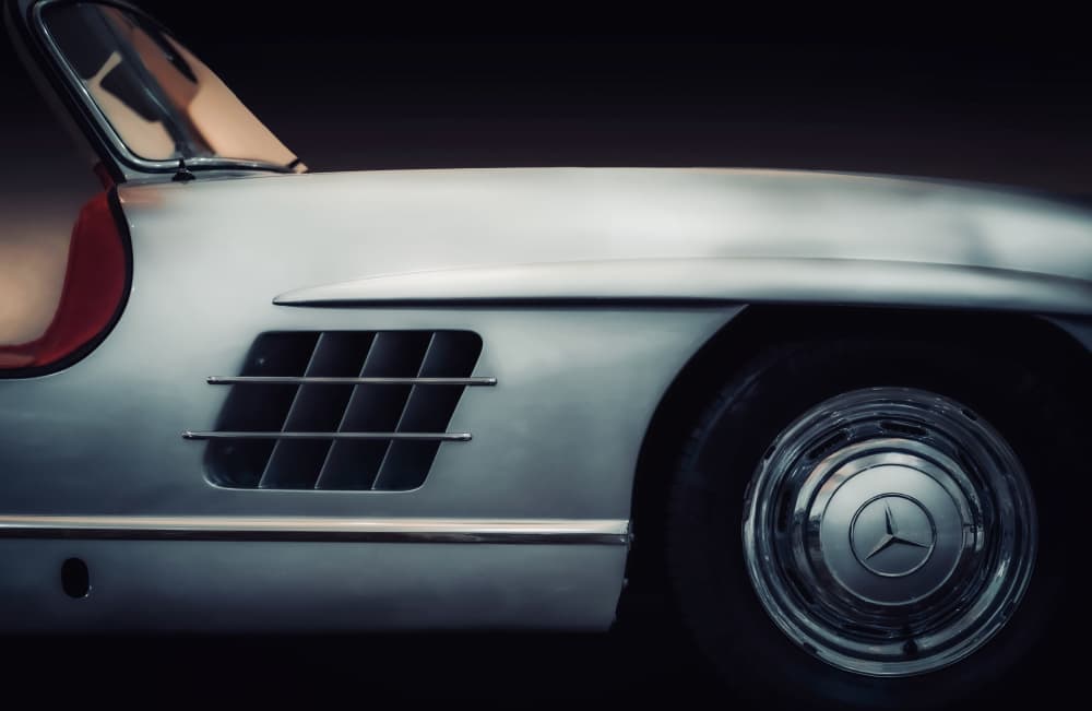 Elegant Vintage Automobile by Adachi Lintaman — canvas wall art