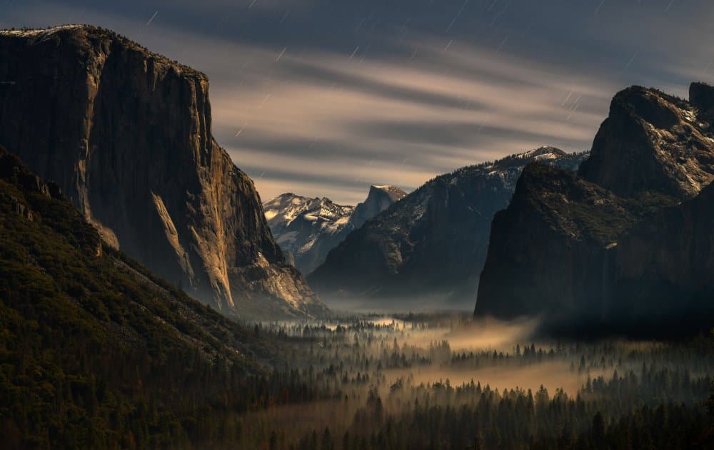 Yosemite Valley Mist by Ning Lin — canvas wall art
