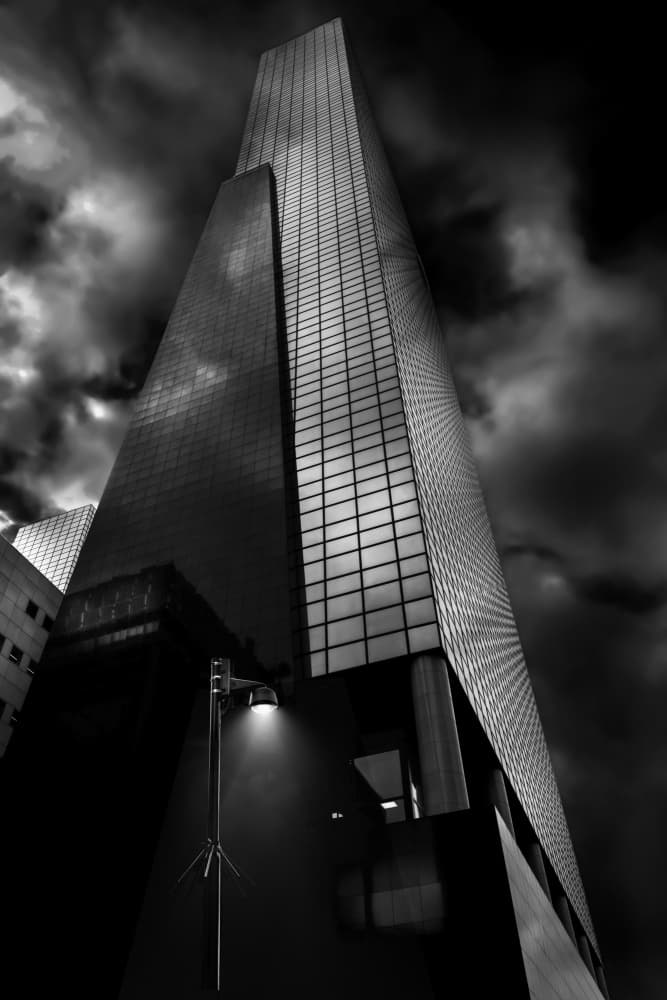 Dramatic City Tower by Gerard Valckx — canvas wall art