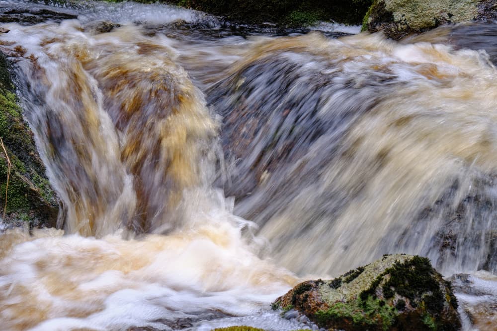 Rushing River Flow by Geertjan Plooijer — canvas wall art