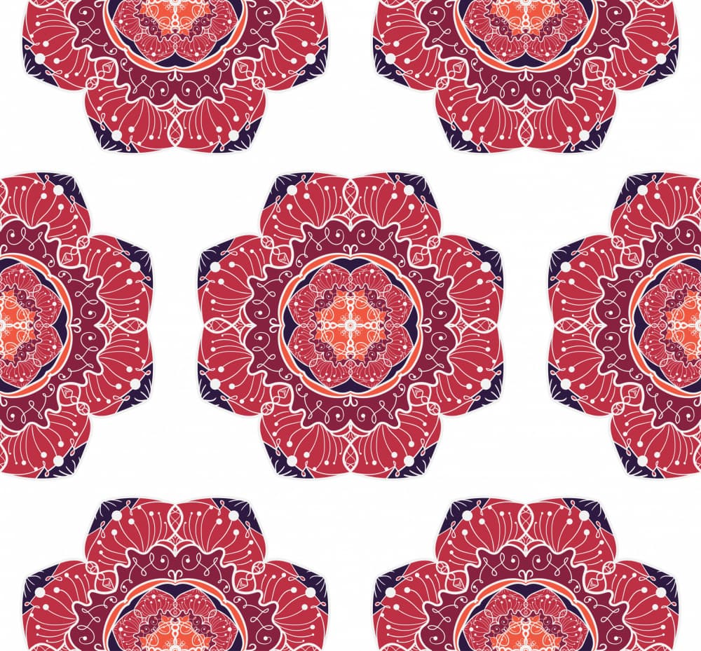 Vibrant Mandala Pattern by Marika Barsrsind — canvas wall art