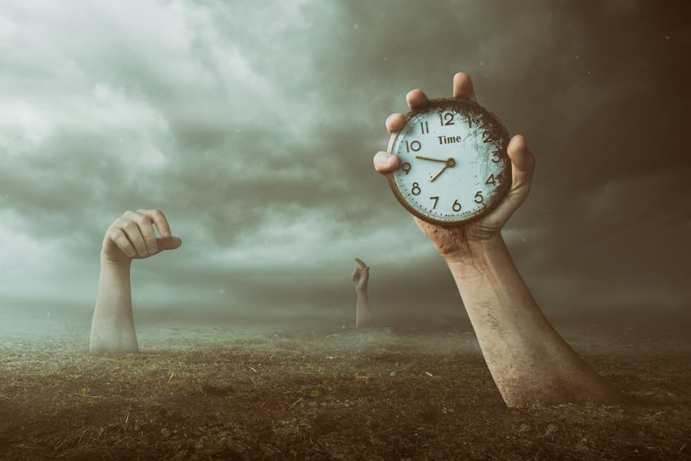 Emerging Hands of Time by Peter Cakovsky — canvas wall art