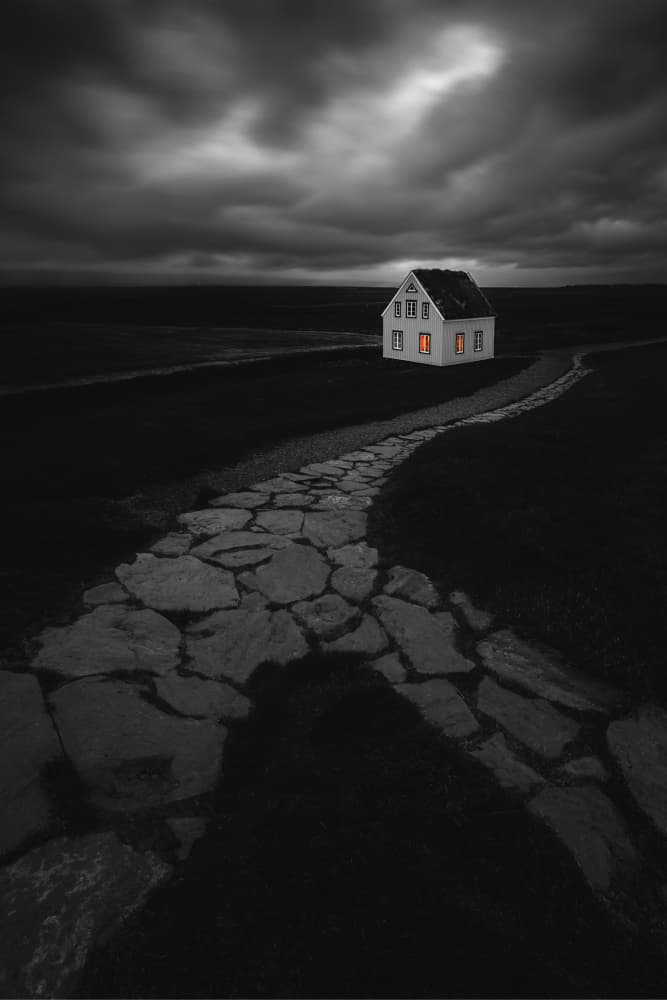 Path To A Solitary Home by Lydia Jacobs — canvas wall art