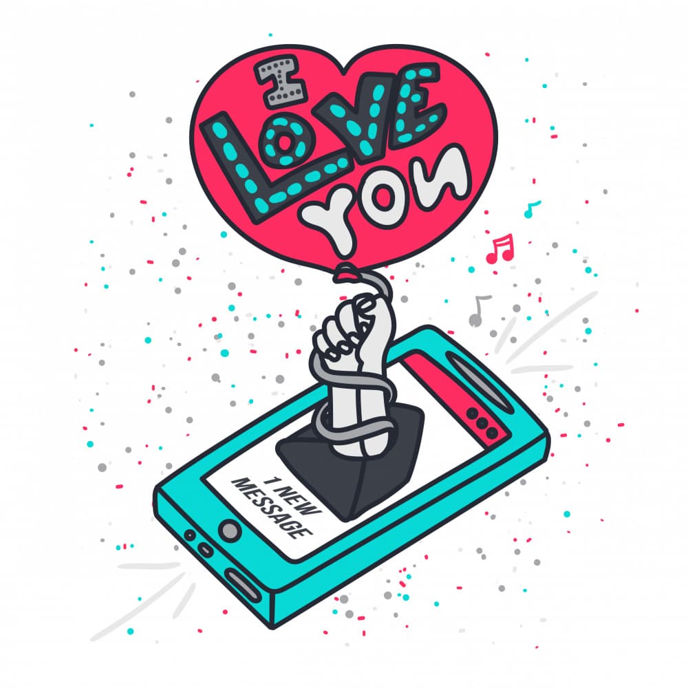 Creative Romantic Love Note by Marika Barsrsind — canvas wall art