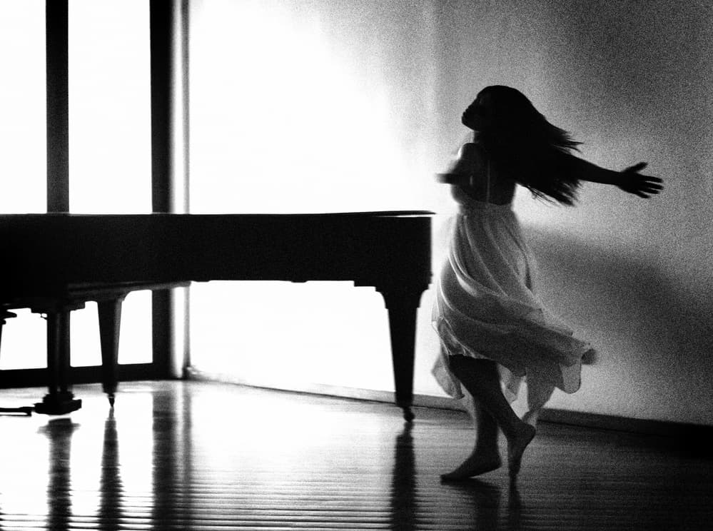 Dancing Silhouette by Paulo Medeiros — canvas wall art
