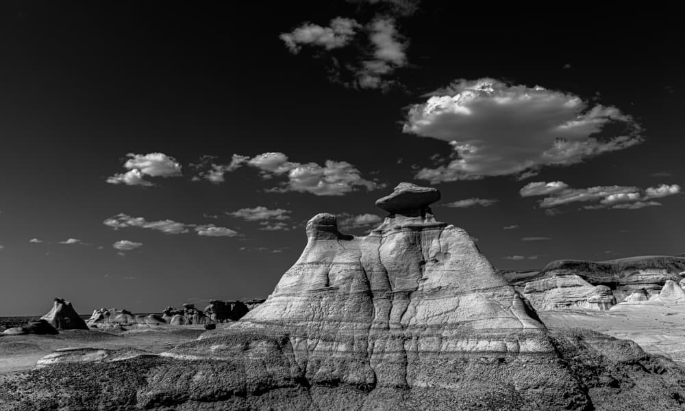 Mushroom Rock Desert by Johnson Huang — canvas wall art