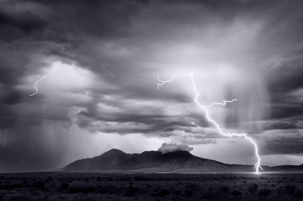Dramatic Lightning Strike by Gary Perlow — canvas wall art