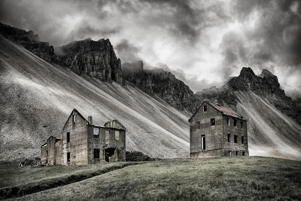 Desolate Stone Houses by Þorsteinn H. Ingibergsson — canvas wall art