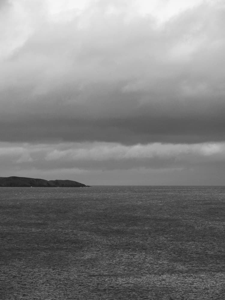 Moody Ocean Horizon by Lynann Colligan — canvas wall art