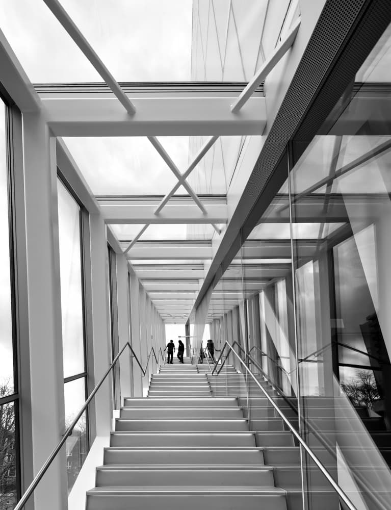 Modern Staircase Interior by Michiko Ôtomo — canvas wall art