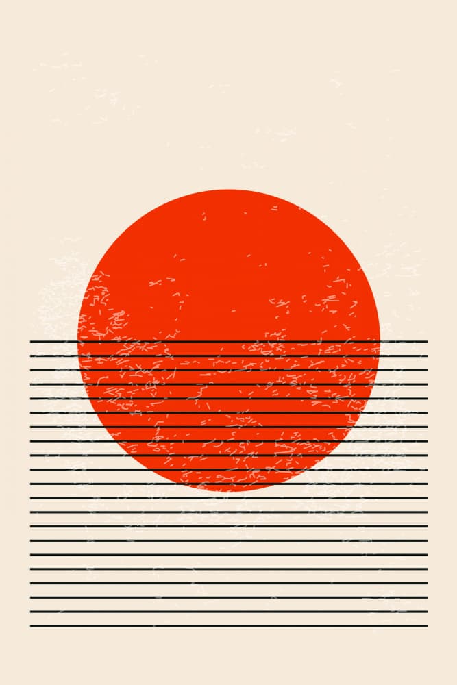 Red Sun Horizon by jay stanley — canvas wall art