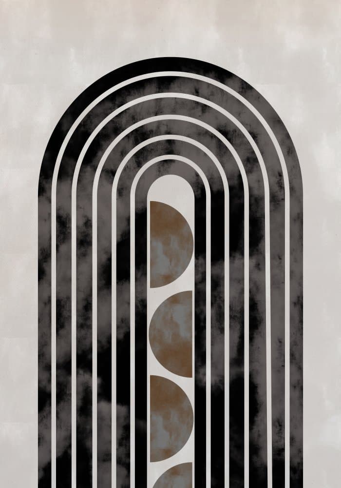 Abstract Geometric Arch by Pictufy Studio II — canvas wall art