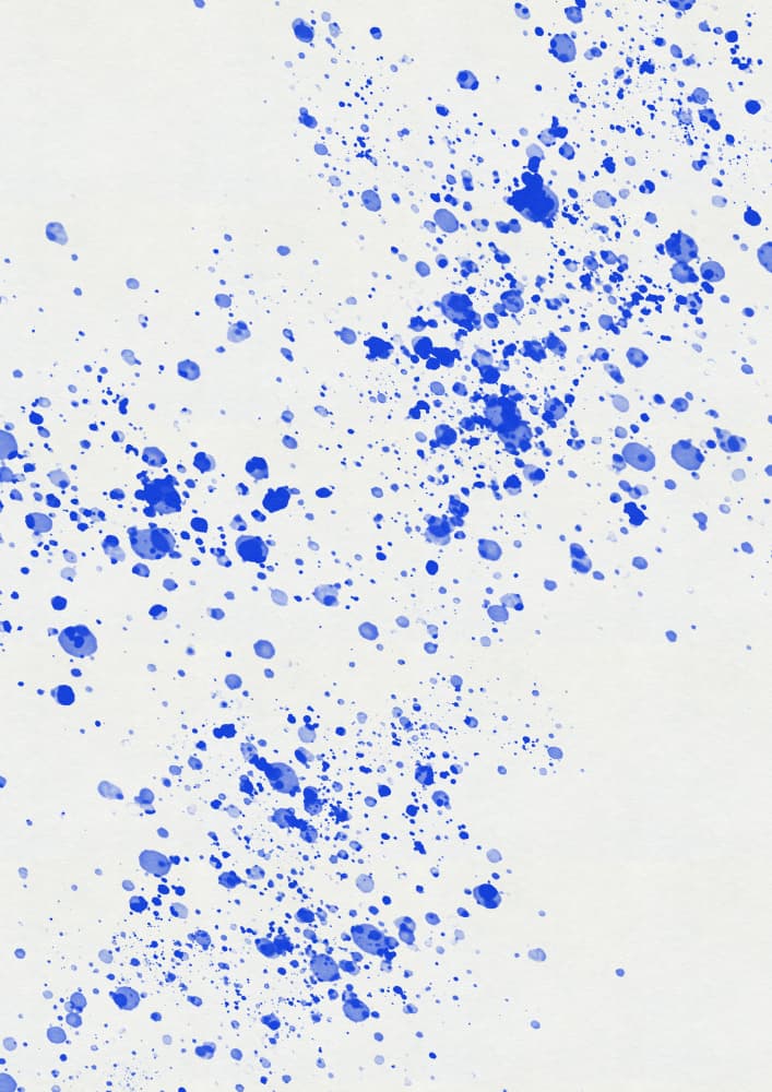Dynamic Blue Splatter by Nicholas — canvas wall art