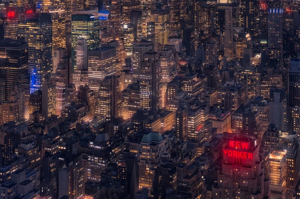 New York City Night by Paco Jimenez — canvas wall art