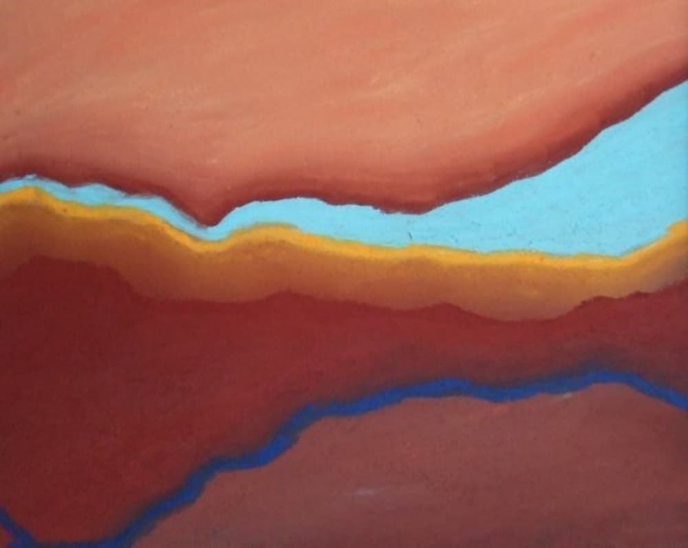 Desert River Layers by Janel Bragg — canvas wall art