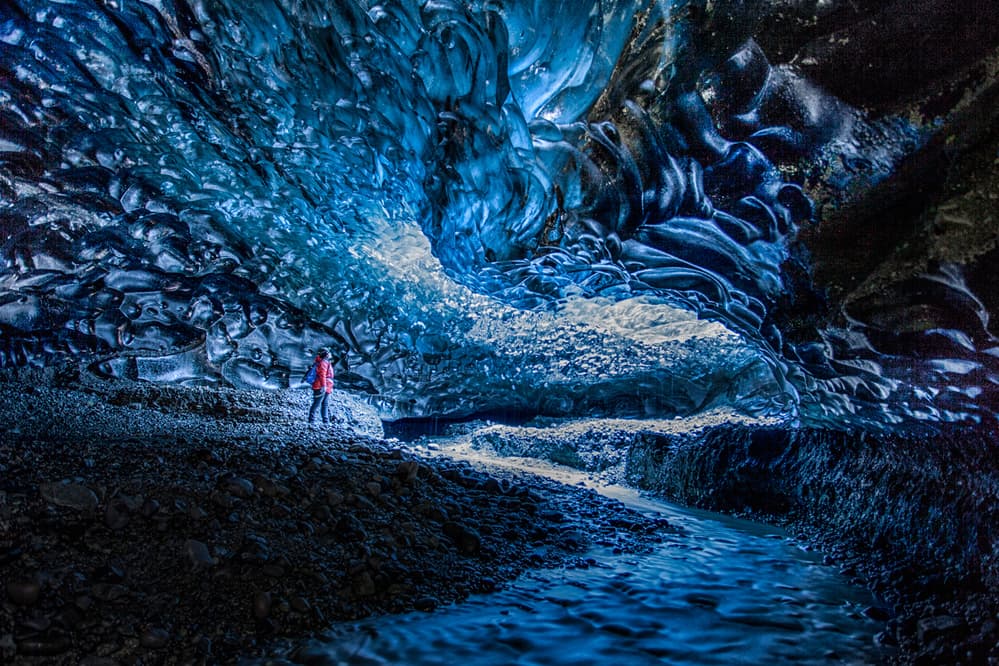 Mystical Ice Cavern by Peter Svoboda MQEP — canvas wall art