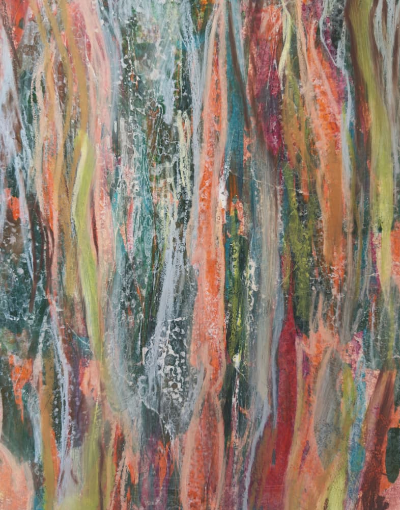 Vibrant Textured Streaks by Renee Machan Cottagecore Artist — canvas wall art
