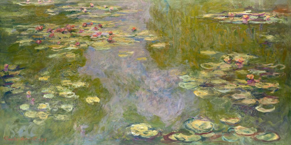 Water Lilies (1919) by Claude Monet — canvas wall art