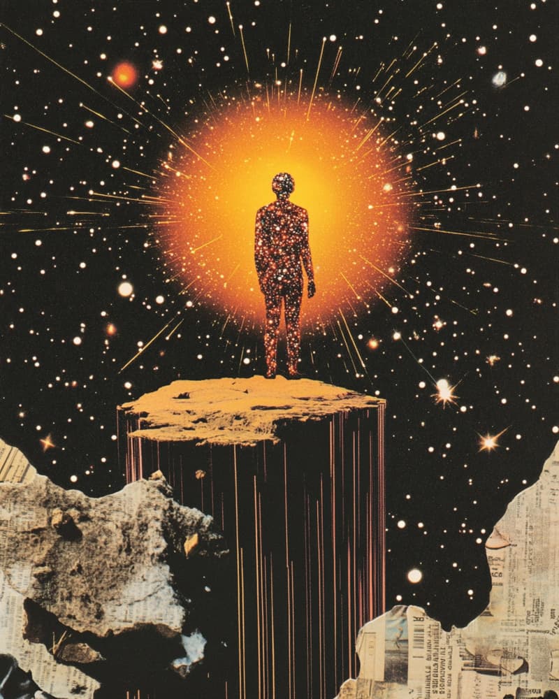 Enlightened Cosmic Being by Samantha Hearn — canvas wall art