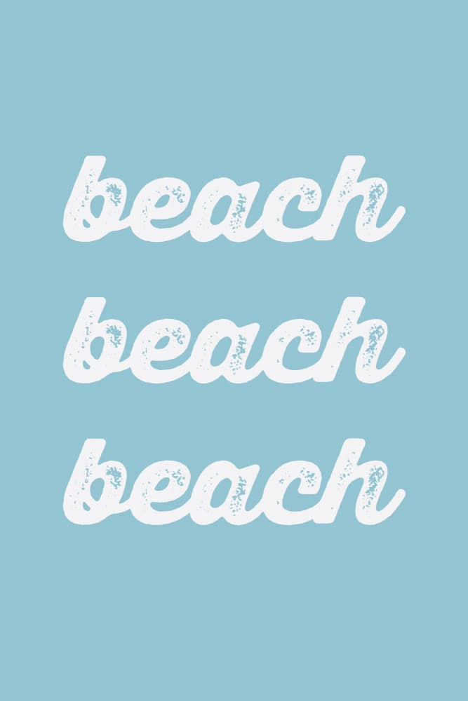 Summer Beach Vibes by Elizabeth C — canvas wall art