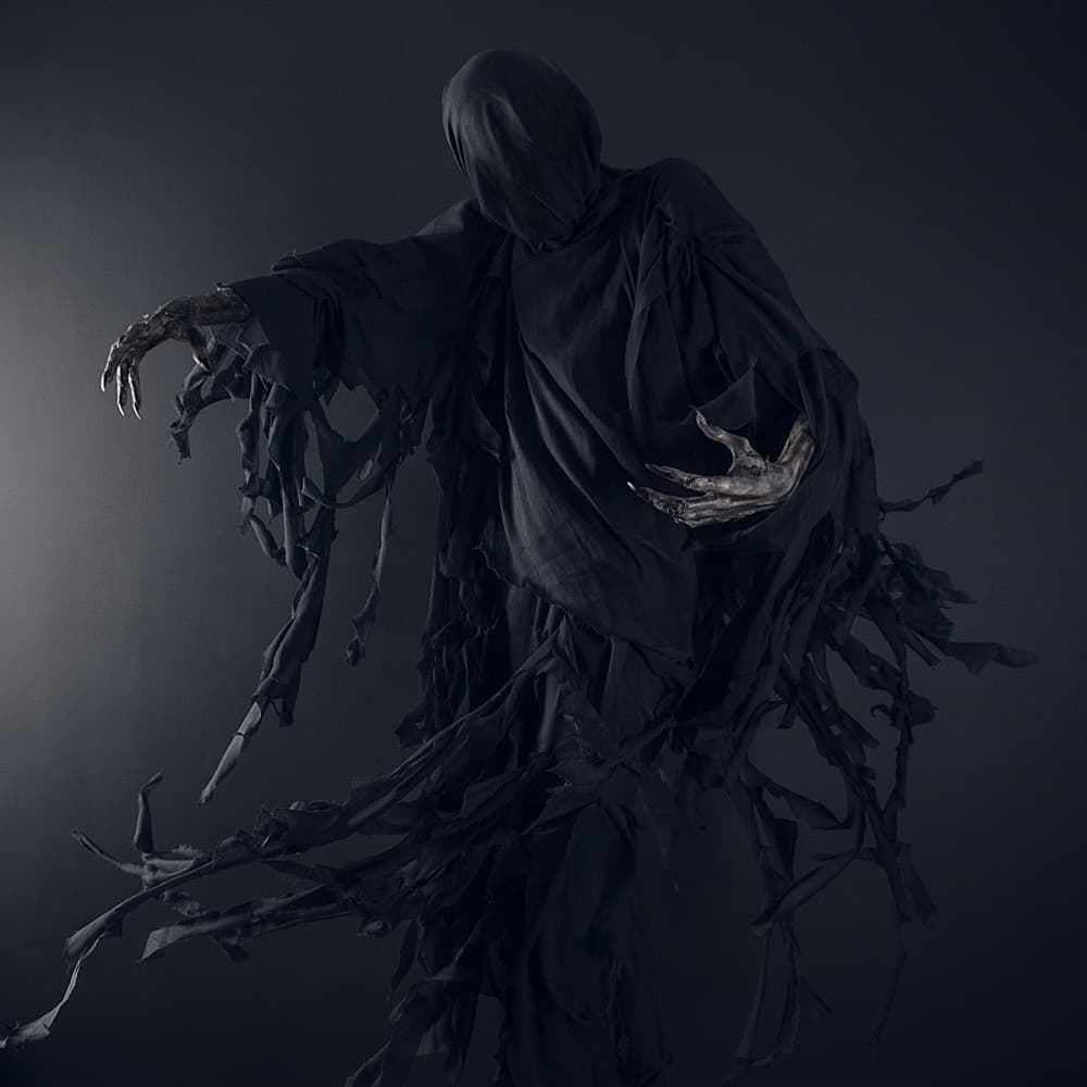 Dark Hooded Figure by HIM — canvas wall art