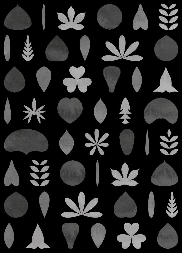 Organic Leaf Pattern by kathrinmay — canvas wall art