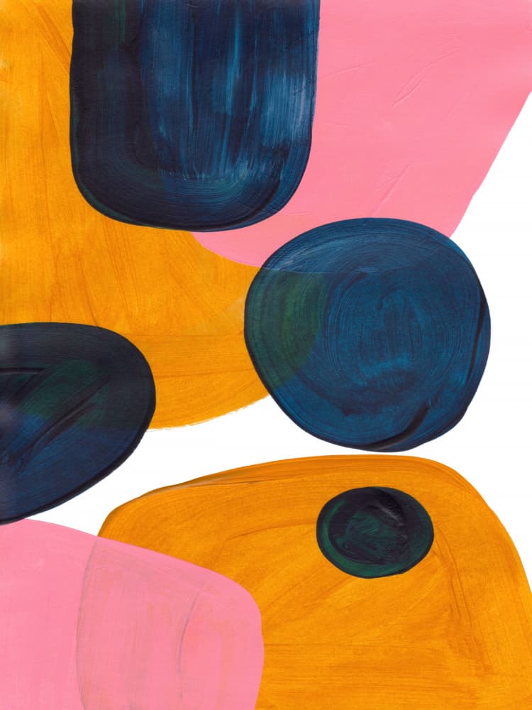 Abstract Organic Shapes by Ejaaz Haniff — canvas wall art