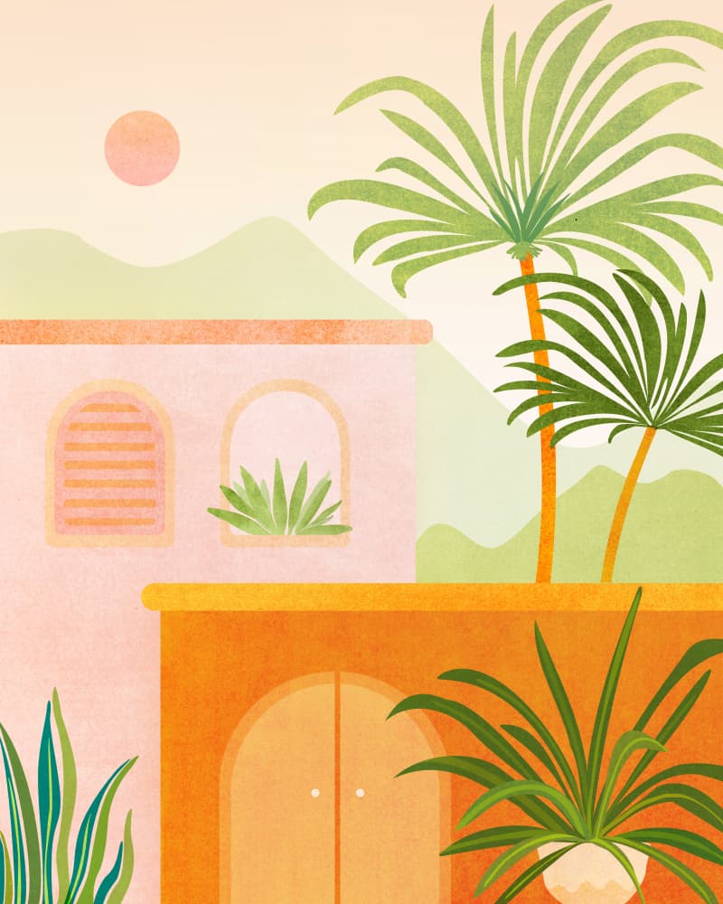 Summer Mtn Villa by Kristian Gallagher — canvas wall art