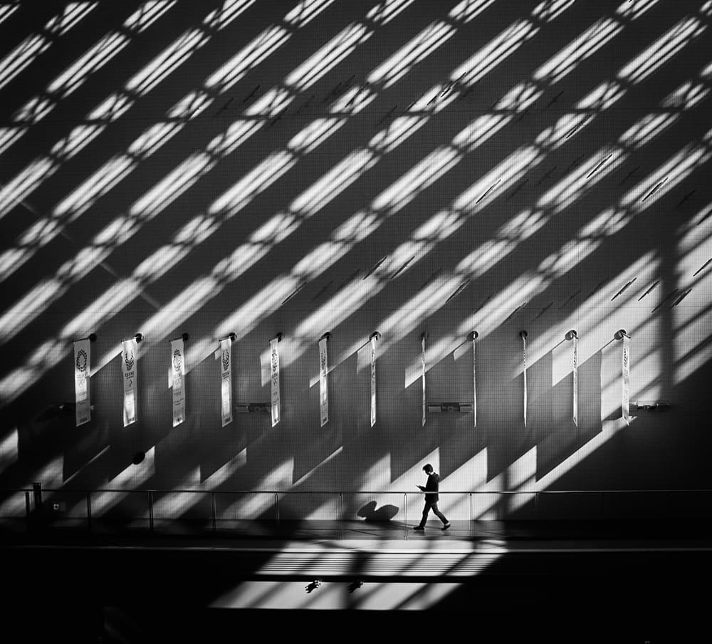 Walking Through Shadows by Yasuhiro Takachi — canvas wall art