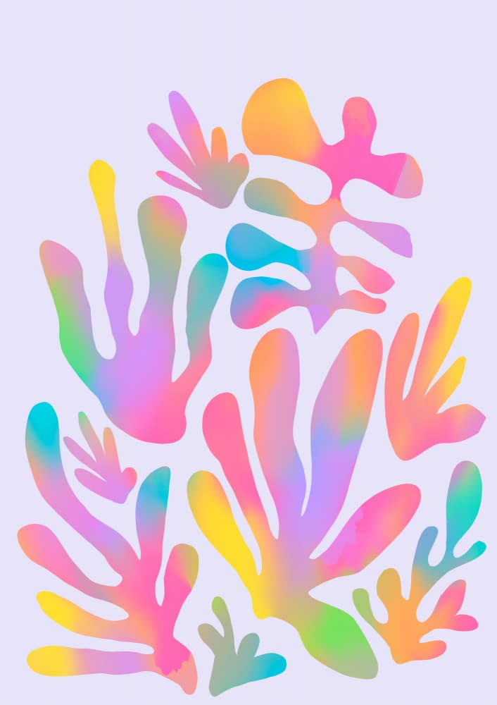Vibrant Botanical Cutouts by Baroo Bloom — canvas wall art