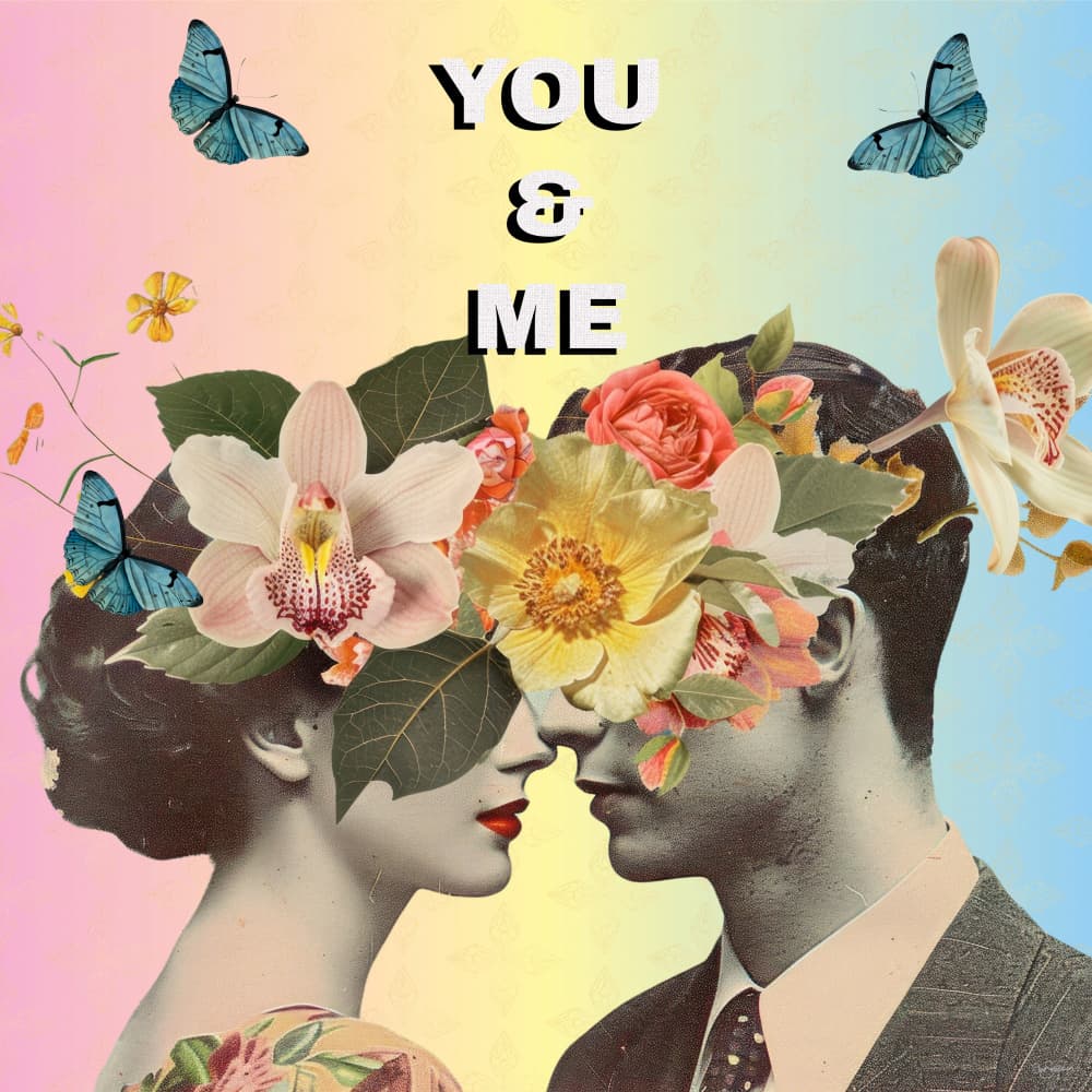 You And Me Floral Dream by Sue Skellern — canvas wall art
