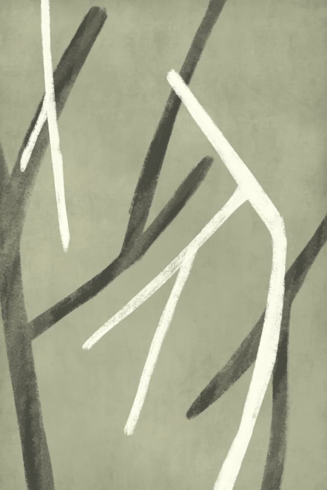 Abstract Organic Lines by Simona Gocan — canvas wall art