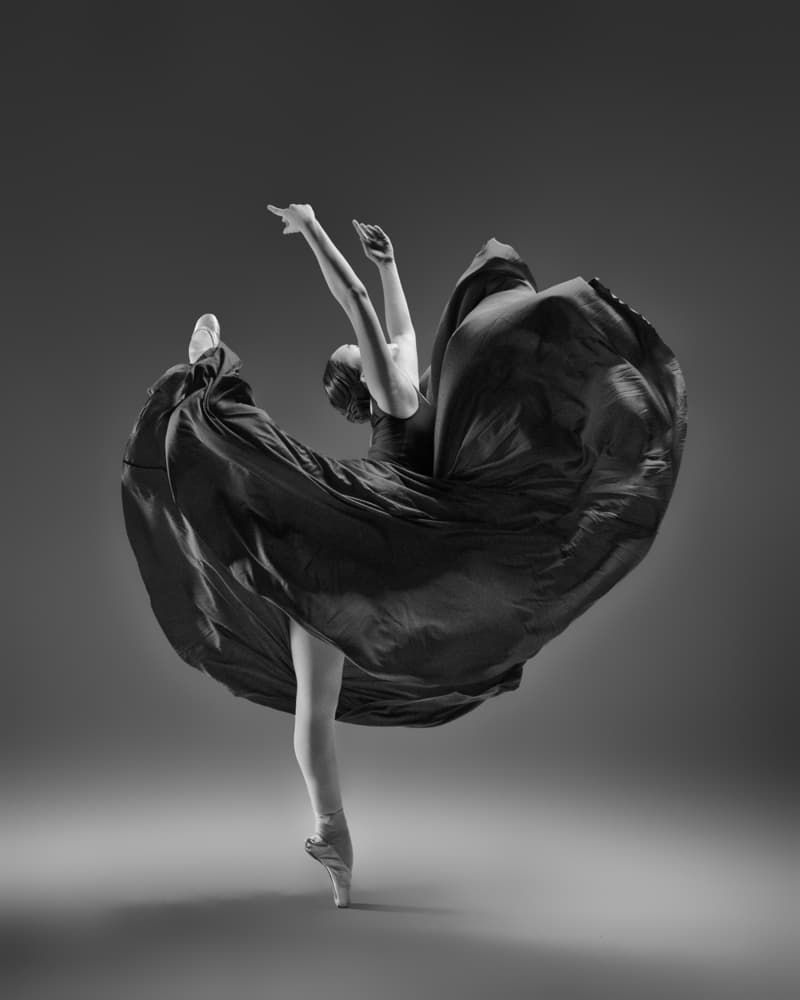 Graceful Ballerina Movement by Rob Li — canvas wall art