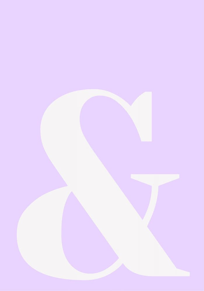 Lavender Ampersand by Athene Fritsch — canvas wall art